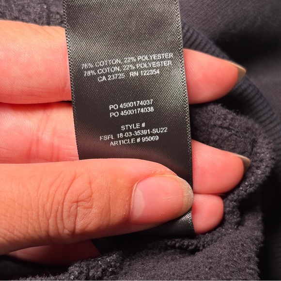 Aritzia Super World The Super Fleece Relaxed Hoodie Black Size Large - Picture 10 of 10